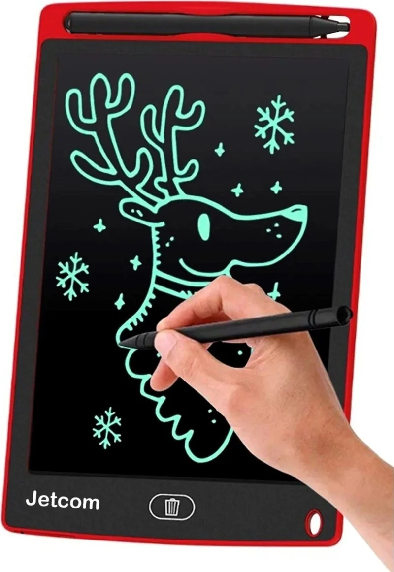 بيزيم ايفدي Graphic Digital Kids Writing Drawing Tablet LCD 8.5 Inc Screen Computer with Pen 8.5 Inch Red