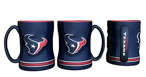 Boelter NFL Sculpted Coffee Mug, 15 Ounces, Houston Texans - Image 2