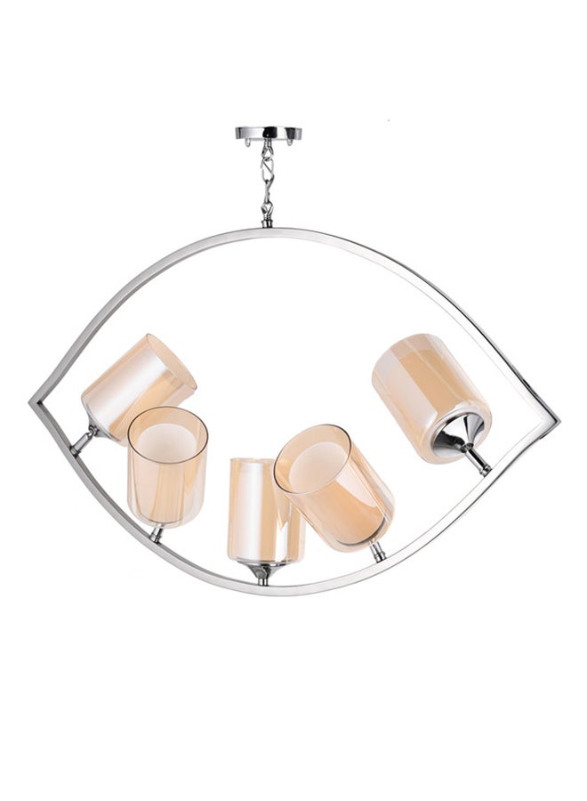 El Rawda Lighting Eimilia Stainless Chandelier | Modern Chandelier | Material: Stainless Steel | Color: Chrome | Size: 64x95 cm - Image 1