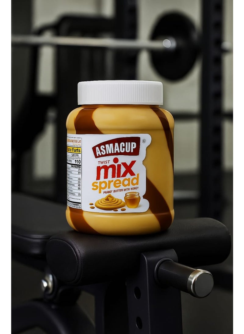 ASMACUP Natural Peanut Butter with Honey — 350 g - Image 3