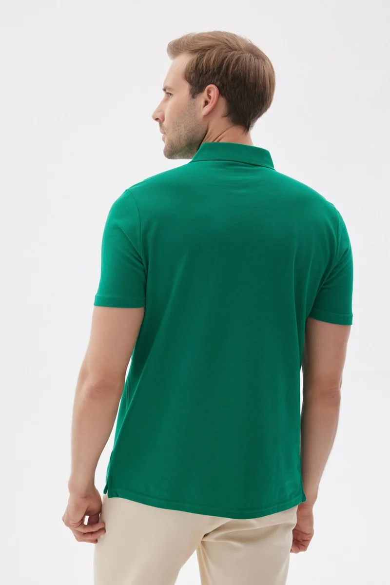 Odelon Men's Basic Polo Neck T-Shirt (Regular Fit) Light Green