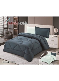 SMART HOME Comforter set, double-sided mattress consisting of 4 pieces, comforter 4 pieces, 100% microfiber, comforter size 180*230  bedsheet size is 160*200  - Image 1