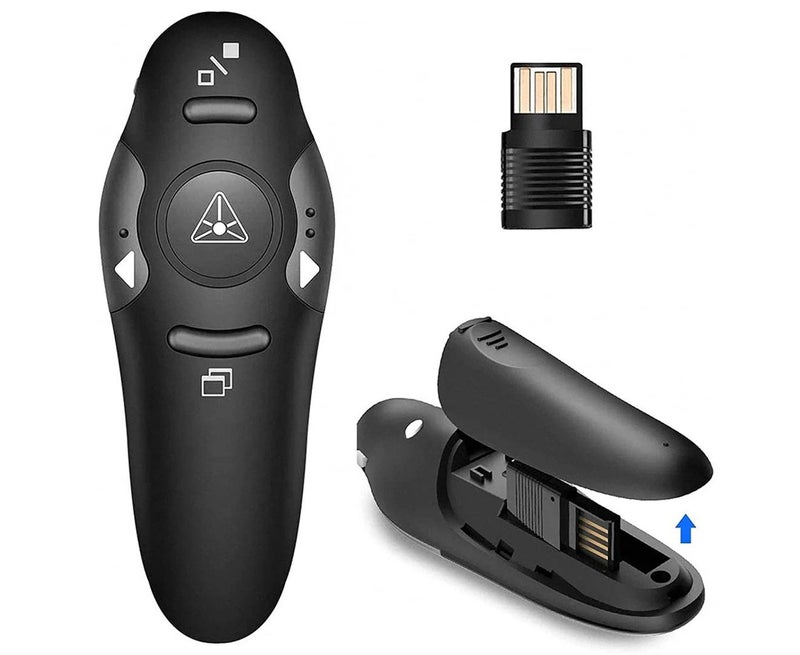 الم дистанційний العروض اللاسلكي، التحكم عن بعد USB لعرض باوربوينت، جهاز النقر لعرض باوربوينت لـ Keynote/Ppt/Mac/Pc - Image 1