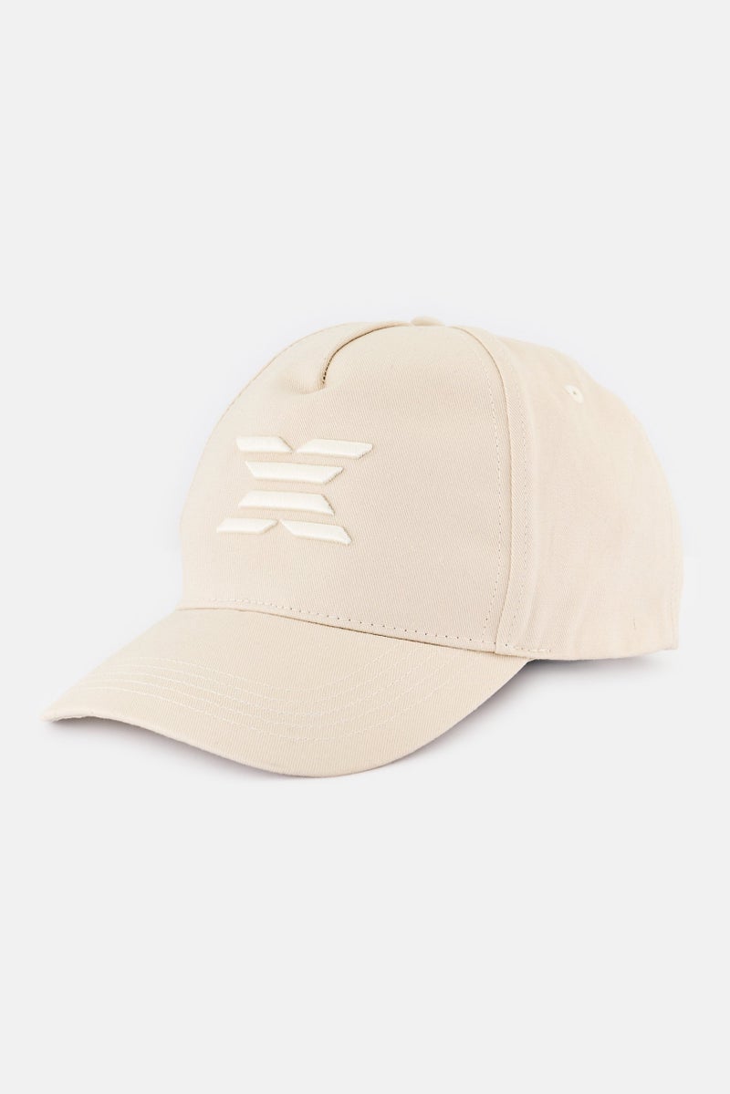 RBX Men Embroidered Logo Cap, Beige  - Image 1