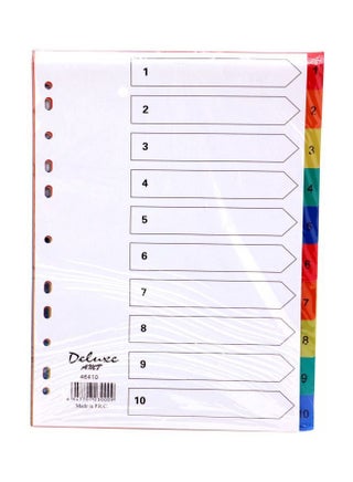 10 Tab Pvc Color Divider With Number Deluxe Binder Index Dividers - pzsku/ZDB0AC293065FD5E59634Z/45/_/1714569286/b1f0da0b-d797-4c29-9429-6cd6003bff87