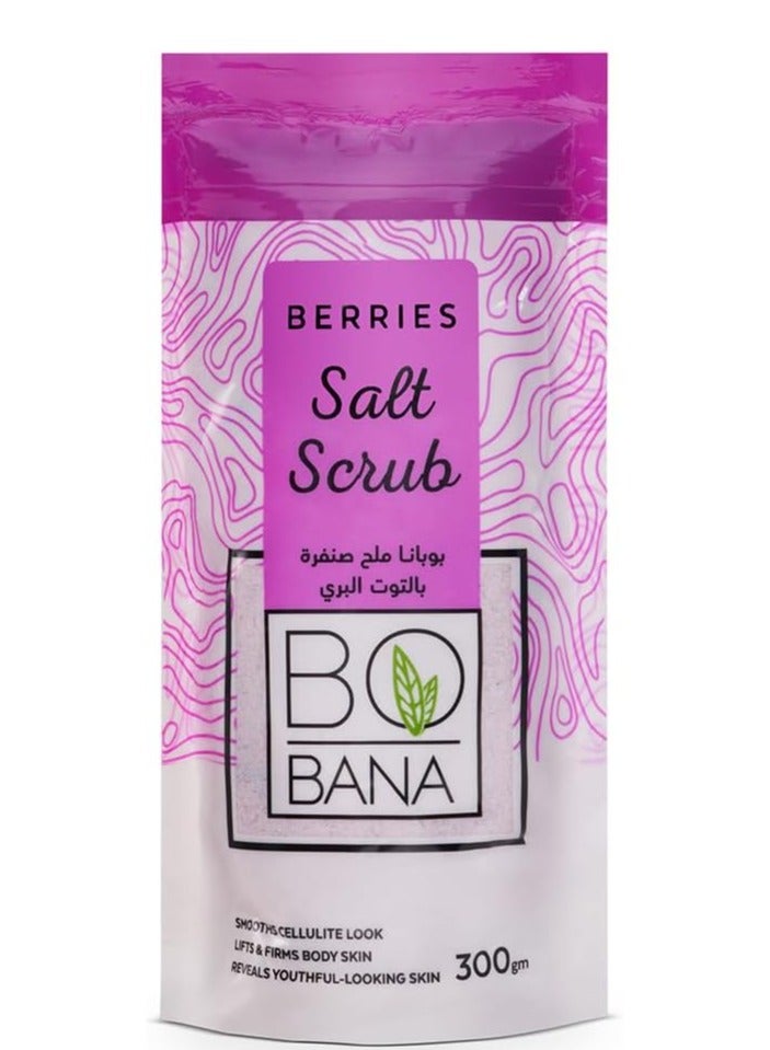 BOBANA Bobana Salt Scrub with Berries – Exfoliating Body Scrub 300g | Smooths Cellulite Look & Firms Skin 