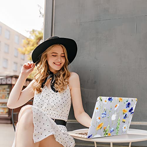 iDonzon Case for MacBook Pro 13 inch (A1502/A1425, 2012-2015 Release), 3D Effect Matte Clear See Through Hard Cover & Keyboard Cover Compatible Pro 13.3 with Retina Display(NO CD-ROM), Floral Pattern - Image 5