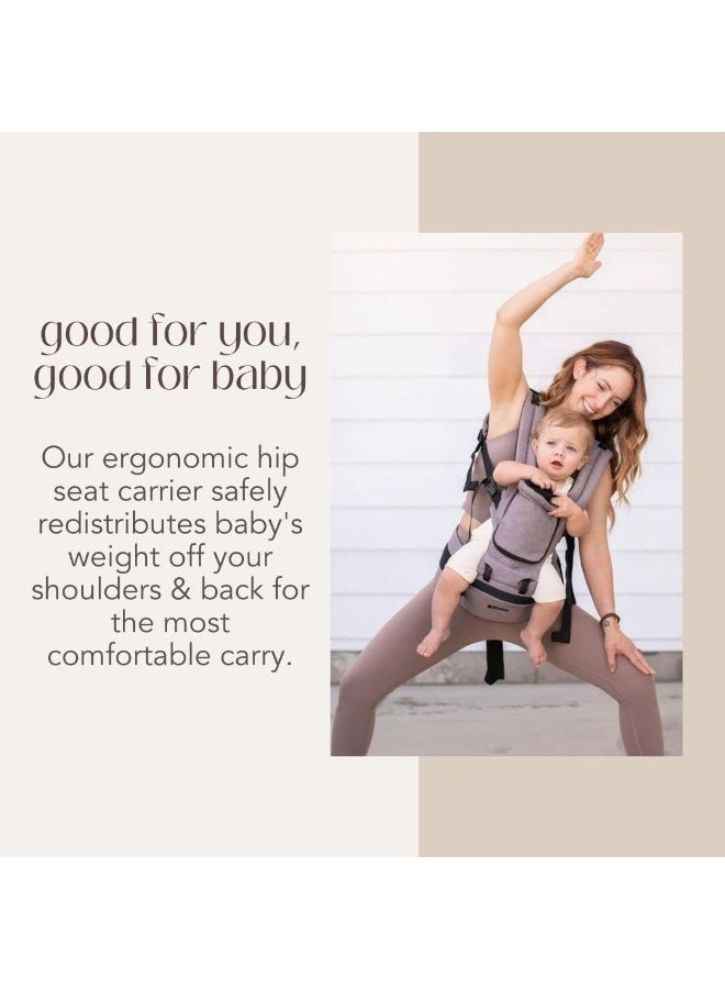 MiaMily Hipster Plus 3D Child & Baby Carrier - Perfect 360 Backpack Alternative for Hiking with 6 Carrying Positions and Ergonomic Design with Hip Protection for Toddler or Infant (Stone Grey) - Image 3