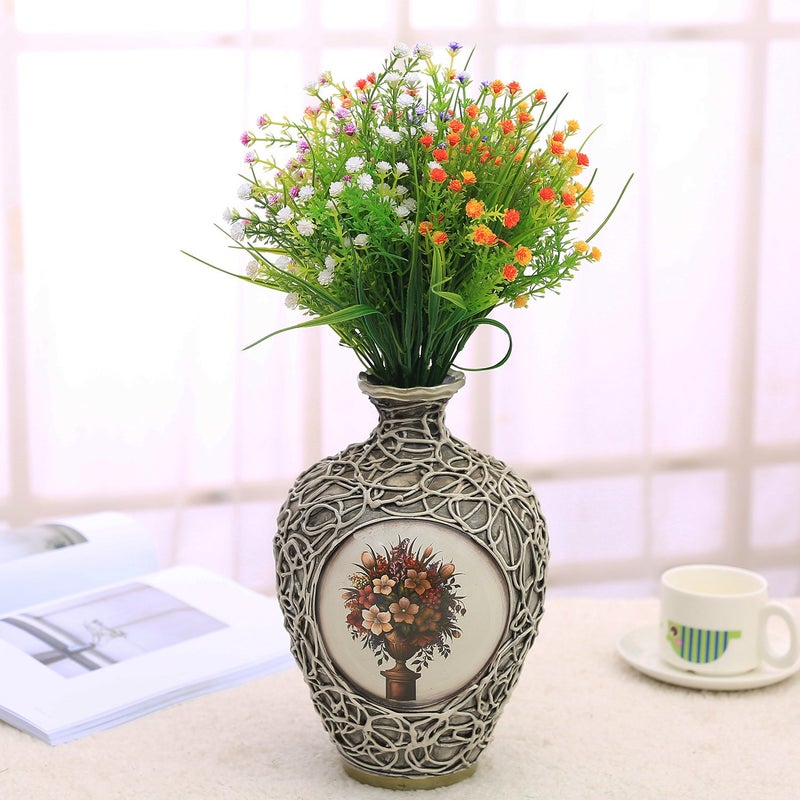 JAKY Global JAKY-Global Artificial Flowers Gypsophila Babysbreath Fake Water Plants Bouquet 6 Bundle Fake Plants Wedding Bridle Bouquet Outdoor Home Office Christmas Decor(Mix Color) - Image 5