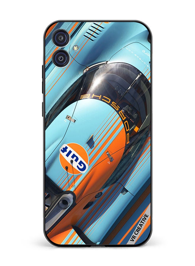 VR CREATIVE Protective Case Cover For Samsung Galaxy M04/F04 Porsche Gulf Design Multicolour - Image 1