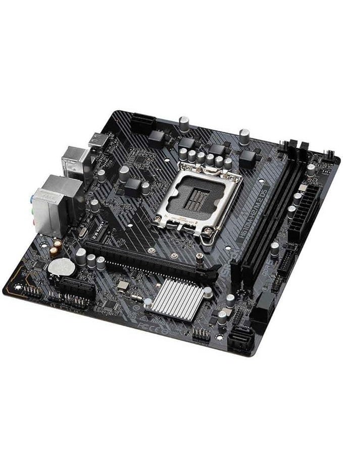 Spear Pc لوحة أم ASRock H610M-H2/M.2 D5 Micro-ATX | LGA1700 | DDR5 تصل إلى 5600MHz | PCIe 4.0 | HDMI مزدوج | M.2 Gen3 | LAN جيجابت - Image 3