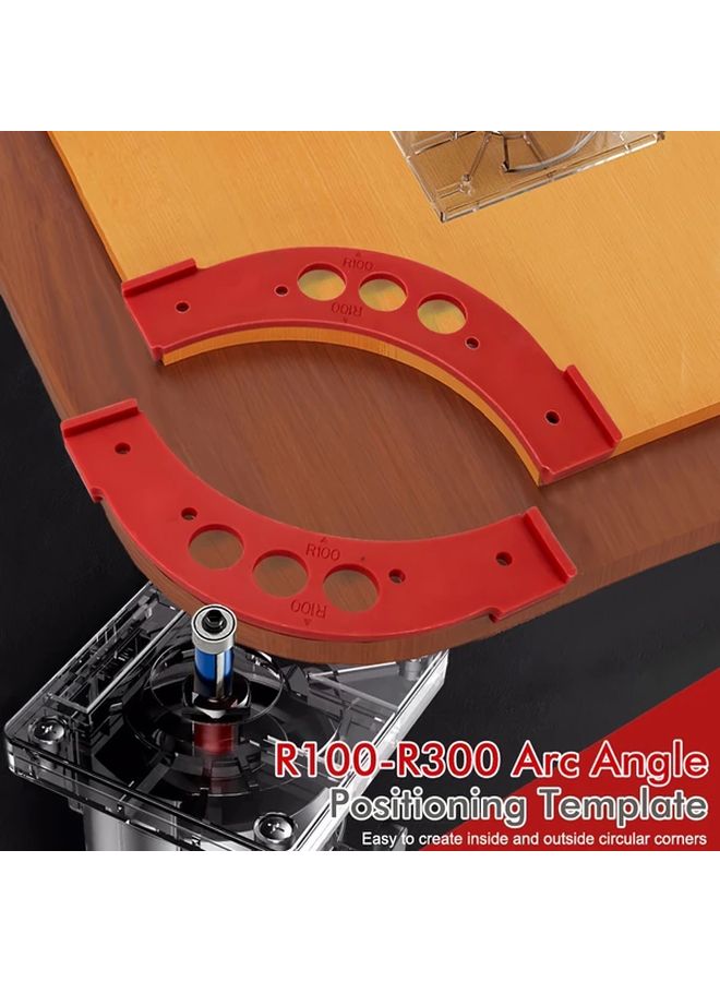 قالب القوس الكبير R200 أداة قالب النجارة دليل الحافة المنحني اليدوي لأثاث DIY - Image 5