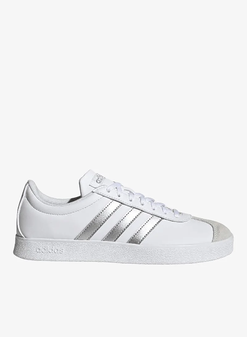 adidas أحذية أديداس ف إل كورت بيس الرياضية بيضاء مقاس .