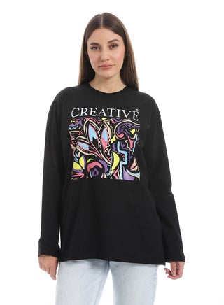 Black Long Sleeves Oversized Printed T-Shirt_Black - pzsku/ZDB0B07EB394255B5AE34Z/45/1747657578/0a068112-9f81-447d-9c6f-141cf4f211dd