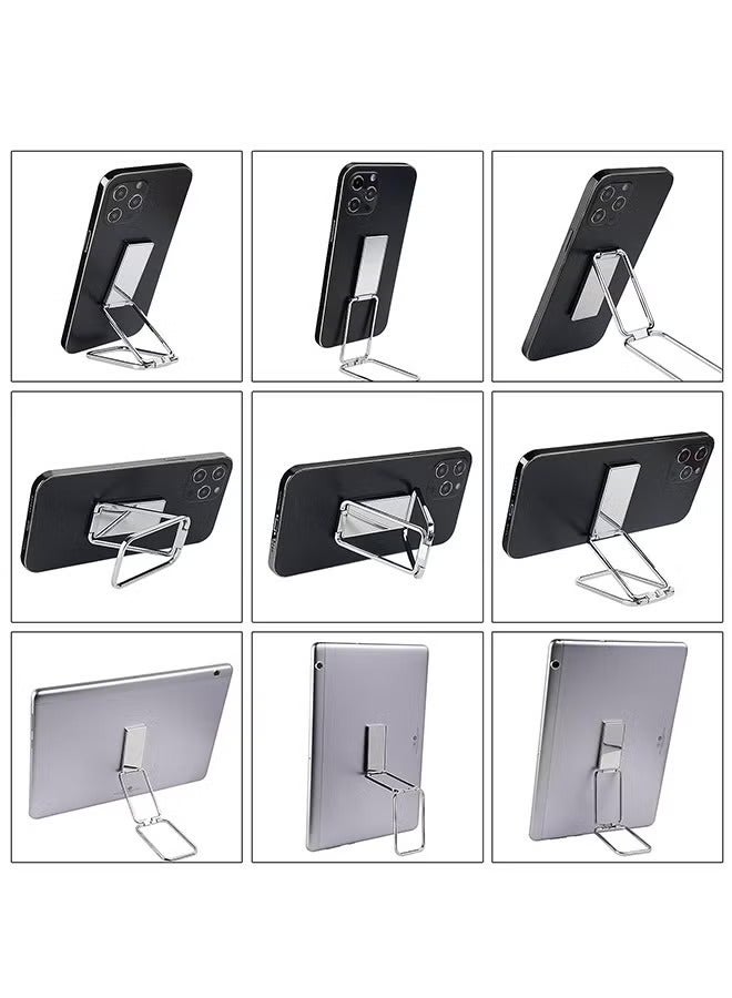 Cell Phone Ring Holder Finger Kickstand, 360° Rotation Foldable Metal Ultra-Thin Cellphone Back Grip Stand, Magnetic Phone Holder for Car Mount Phone Tablets(Black)  - Image 3