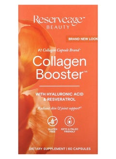 Reserveage Collagen Booster with Hyaluronic Acid & Resveratrol 60 Capsules 
