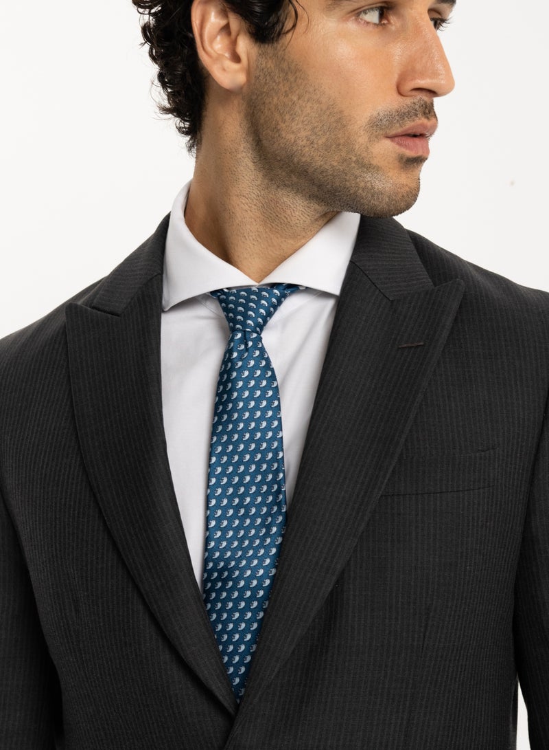 Elliot Martin Elliot Martin tie 100% Silk Twill neck ties Premium Men's Tie(deep blue)  - Image 4