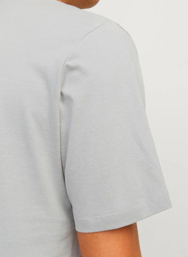 JACK & JONES Logo Print Crew Neck T-Shirt