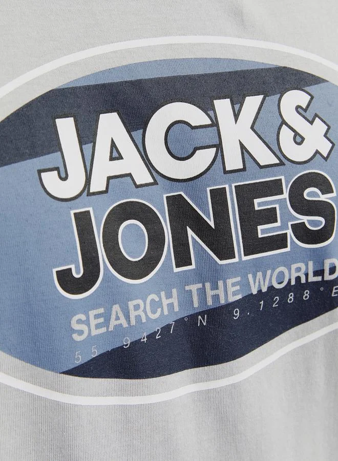 JACK & JONES Logo Print Crew Neck T-Shirt