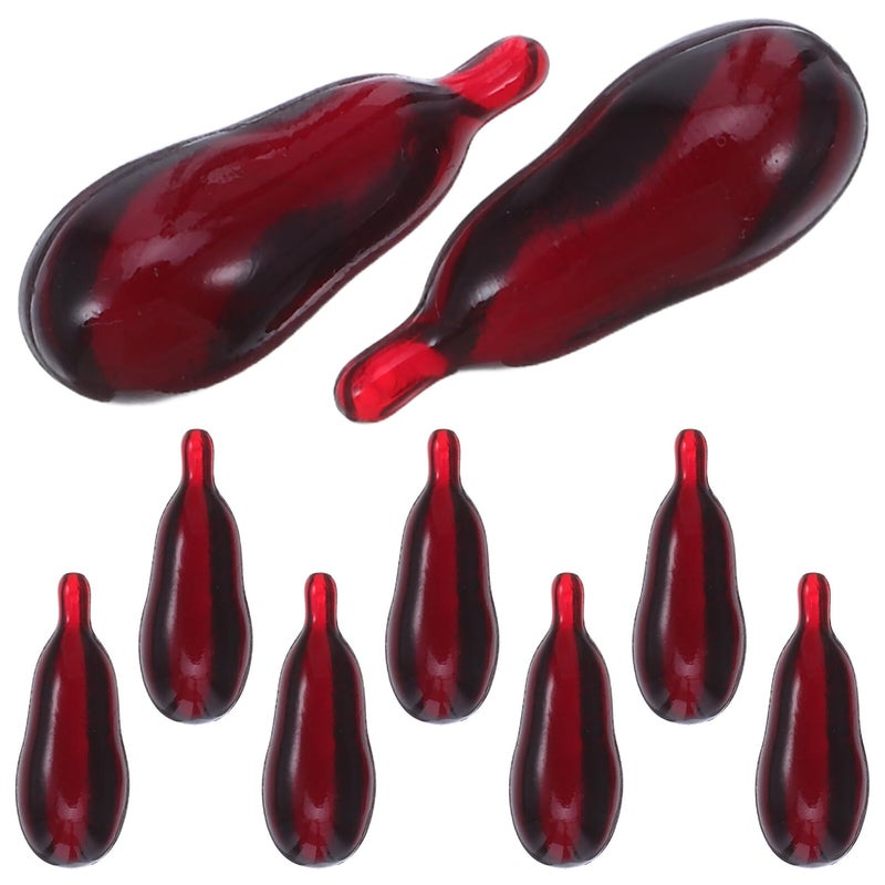 Halloween Fake Blood Capsules 9Pcs Lifelike Prank Props For Cosplay Stage Makeup - Image 2
