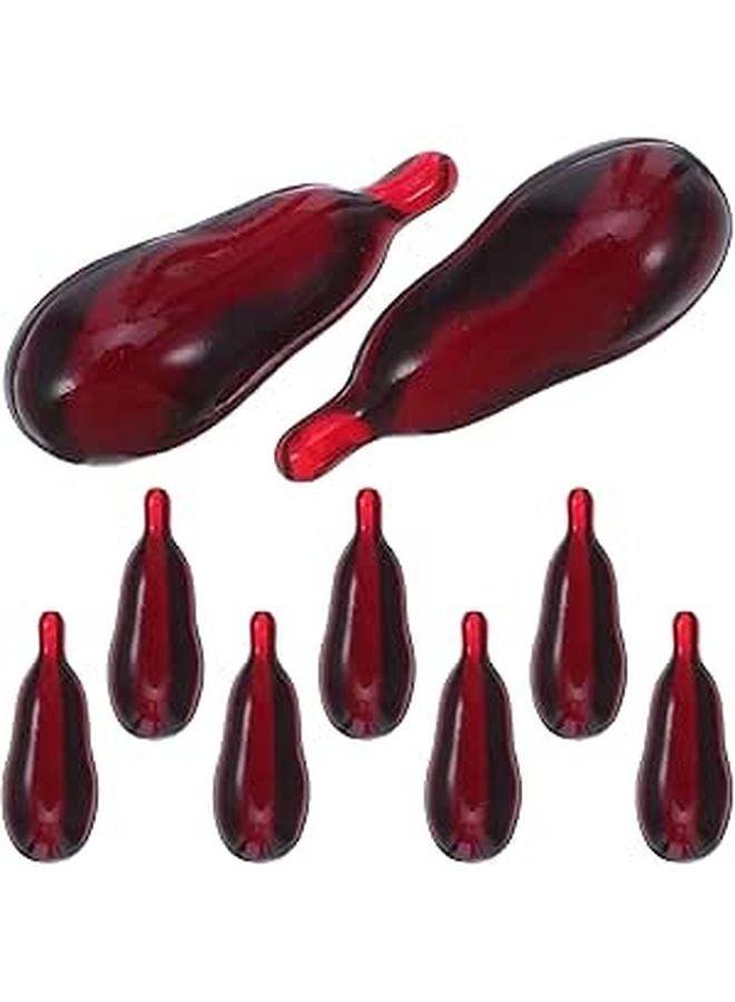 Halloween Fake Blood Capsules 9Pcs Lifelike Prank Props For Cosplay Stage Makeup - Image 1