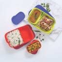 Tupperware Plastic Lunch Box 590 ml Pack of 2 with 4 Container (Multicolor) - Image 3