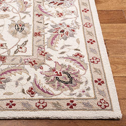 SAFAVIEH Chelsea Collection Runner Rug - 2'6" x 10', Ivory & Ivory, Hand-Hooked French Country Wool, Ideal for High Traffic Areas in Living Room, Bedroom (HK78C) - Image 3