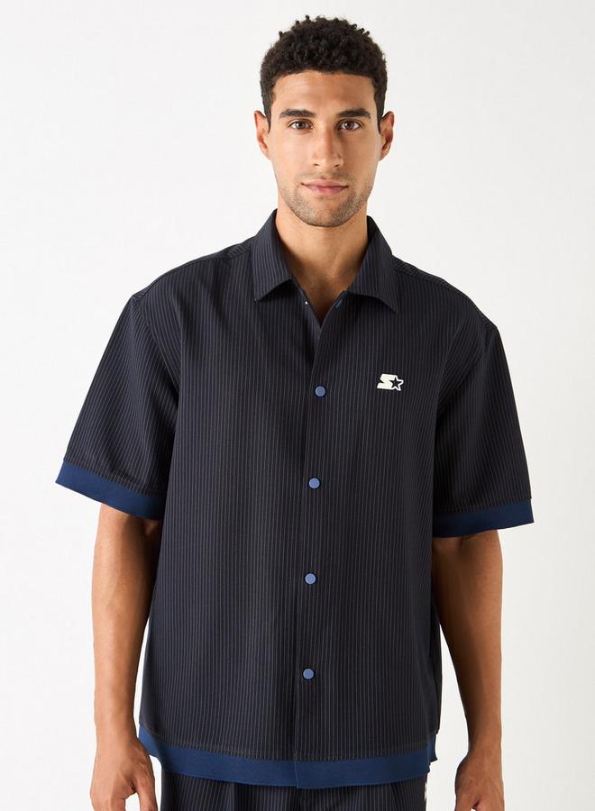 Starter Relaxed Fit Striped Shirt with Short Sleeves - Image 3