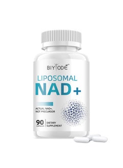 BIYODE BIYODE NAD+ Capsules Supplement: Ultra Strength Liposomal Resveratrol Boost Cellular Health Stamina Support Healthy Aging with 1500mg NAD Plus Supplement 90 Capsules 45 Day Supply  - Image 1