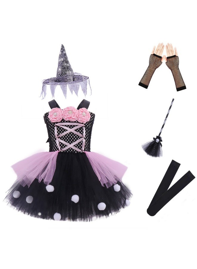 عام الأطفال زهرة الساحرة اللباس الفتيات تنكر المعالج اللباس توتو تنورة - Image 1