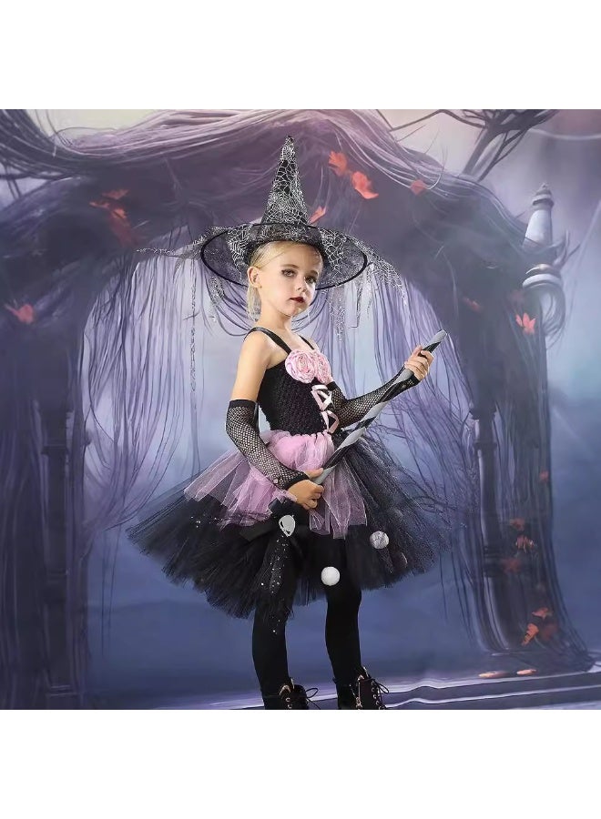 عام الأطفال زهرة الساحرة اللباس الفتيات تنكر المعالج اللباس توتو تنورة - Image 4