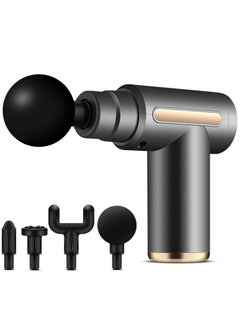 ARNOTEC Massage Gun, Handheld Deep Tissue Percussion Massager Gun for Sore Muscle Recovery, 4 Interchangeable Heads, Grey  - Image 2