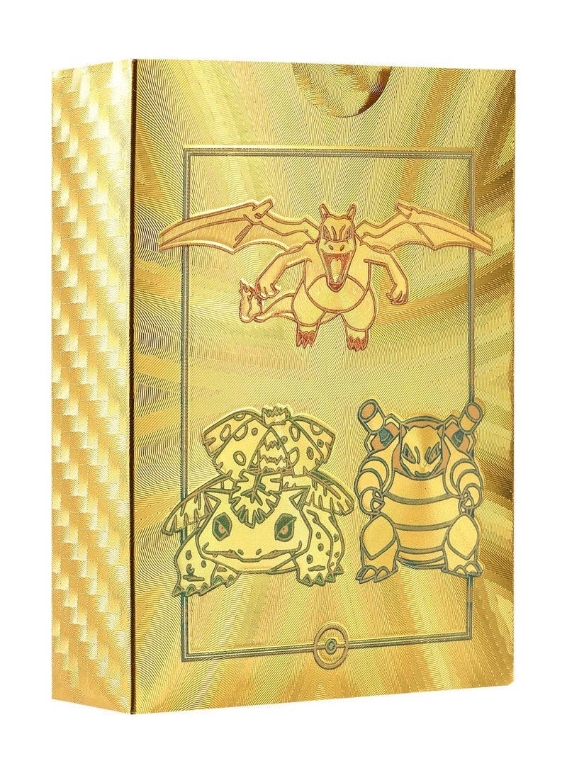 RedMapleTEK 55 Anime Cards, Rare British Charizard Print Black and White, Collectible Cards Game Toy Gift - Image 1