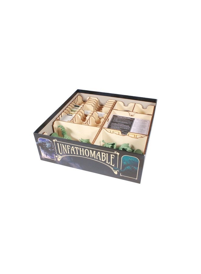 The Broken Token Game Organizer Compatible with Unfathomable - Wooden Game Organizing Box with Multiple Trays - Image 2