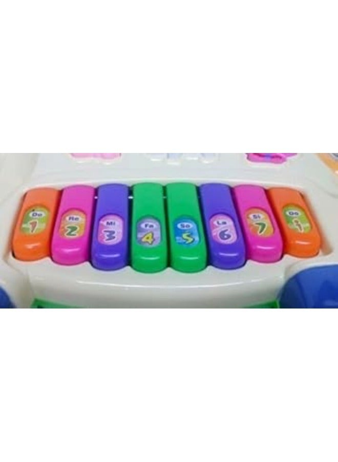 Musical Cow Piano Soft Song Early Sounding Educational Toy For Kids Cow Pop- Musical Toy Keyboard – Play Piano – Songs, Sounds & Lights – Musical Instrument for Toddlers, Kids – 12 Months + - Image 2