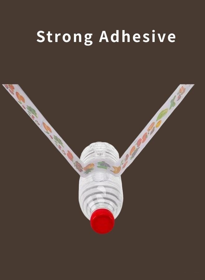 عبوة من 10 شرائط لاصقة لمصيدة ذباب الفاكهة – شرائط صديقة للبيئة لالتقاط الذباب والحشرات الطائرة للاستخدام الداخلي والخارجي | لاصق قوي مقاوم للماء للبعوض والناموس وذباب الفاكهة والدبابير والزنابير - Image 3