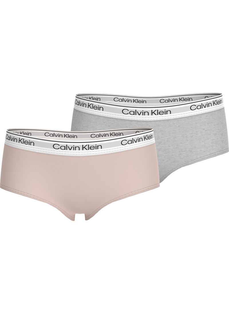 Calvin Klein Jeans Kids 2 Pack Logo Band Shorty 
