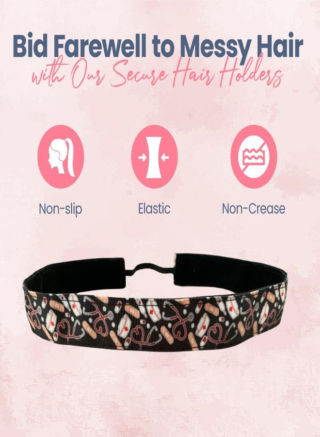 إنفينيتي كوليكشن طوق رأس للممرضات من مجموعة إنفينيتي، بتصميم طبي للممرضات والعاملين في مجال الرعاية الصحية، طوق رأس مريح مانع للانزلاق - هدية شكر وتقدير - Image 3