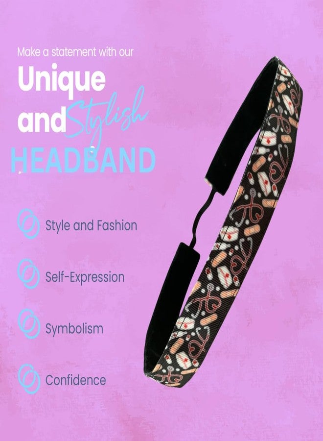 إنفينيتي كوليكشن طوق رأس للممرضات من مجموعة إنفينيتي، بتصميم طبي للممرضات والعاملين في مجال الرعاية الصحية، طوق رأس مريح مانع للانزلاق - هدية شكر وتقدير - Image 4