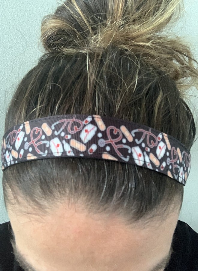 إنفينيتي كوليكشن طوق رأس للممرضات من مجموعة إنفينيتي، بتصميم طبي للممرضات والعاملين في مجال الرعاية الصحية، طوق رأس مريح مانع للانزلاق - هدية شكر وتقدير - Image 2