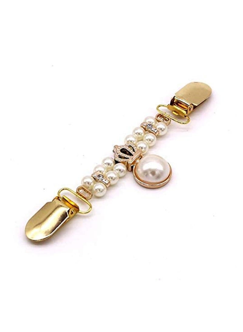 SOLARAE 3PCS Tie Up Sweater Clip and Scarf Clip Set, Vintage Dress Clips Back Cinch Clip for Clothing, Shawl Clasps, Ladies Dress Chain Cardigan for Women - Image 5