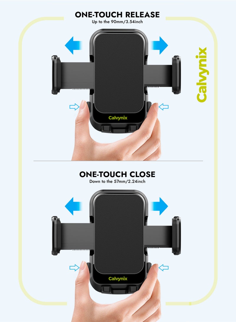 Calvynix Universal Car Phone Mount – Dashboard, Windshield & Air Vent Holder | Strong Suction Cup & Stable Grip | Hands-Free Cell Phone Holder for Car | Compatible with iPhone, Samsung & More - Image 3