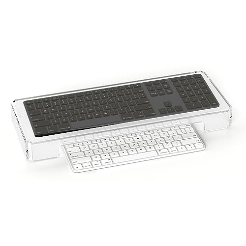 BOSSCASA Acrylic Computer Keyboard Cover, Mechanical Keyboard Dust Cover PC Keyboard Cat Protector, Cat Keyboard Protector (1 Pack, Clear) - Image 2