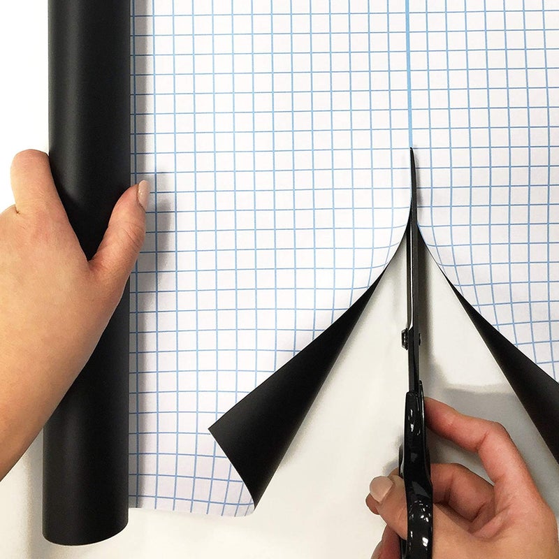 Simple Shapes Extra Large Chalkboard Peel and Stick Paper 9 Feet roll (108 inches) + (5) Color Chalk Included - by Simple Shapes - Image 2