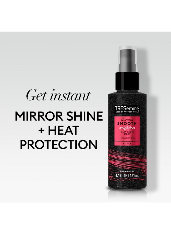 TRESemmé Silky Shine Spray Keratin Smooth For Heat Activated Sleek & Shine Weightless 4.1 Oz  - Image 2