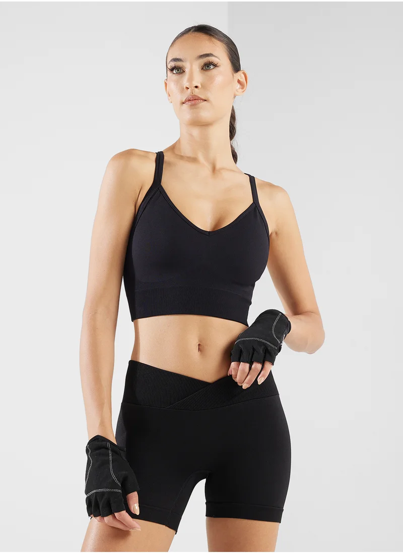 فورورد Medium Support Sports Bra With Cutout Back