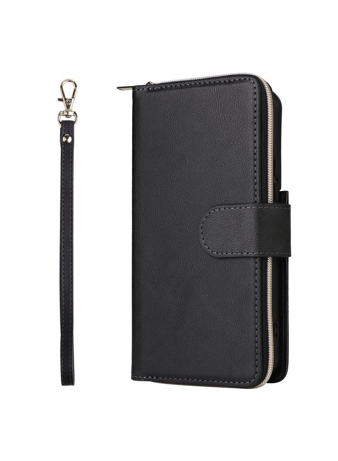 اس-توب جراب لهاتف Samsung Galaxy S22+ 5G مزود بـ 9 فتحات للبطاقات وحقيبة محفظة بسحاب وحافظة جلدية للهاتف - Image 2