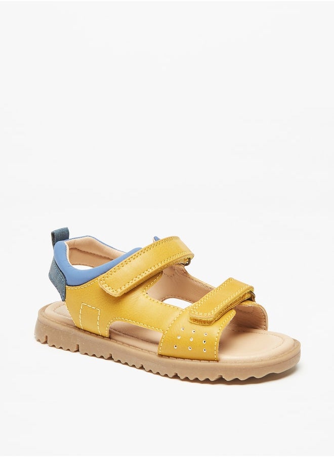 DUCHINI Boys Panelled Sandals With Hook And Loop Closure  - Image 2