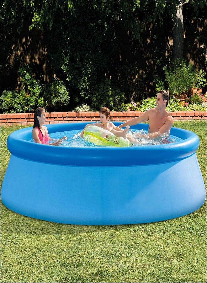 Jilani Inflatable Portable Pool Family Swimming Pool-Heavy-Duty PVC, Quick Inflation, Spacious for Kids, Adults, Outdoor Backyard Summer Fun (10Ft Round x 30 Inches Height) - Image 1