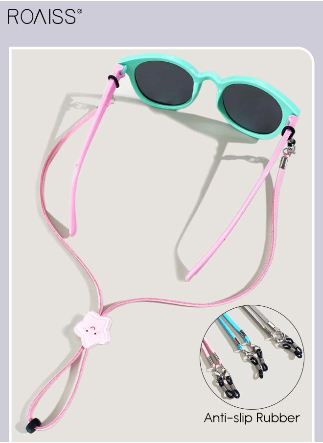 roaiss 5Pcs Kids Cartoon Glasses Straps, Multi-Function Eyeglasses String, Eyewear Retainer, Mask Necklace Lanyard, Sunglasses Holder for Boys Girls, Multicolor  - Image 4